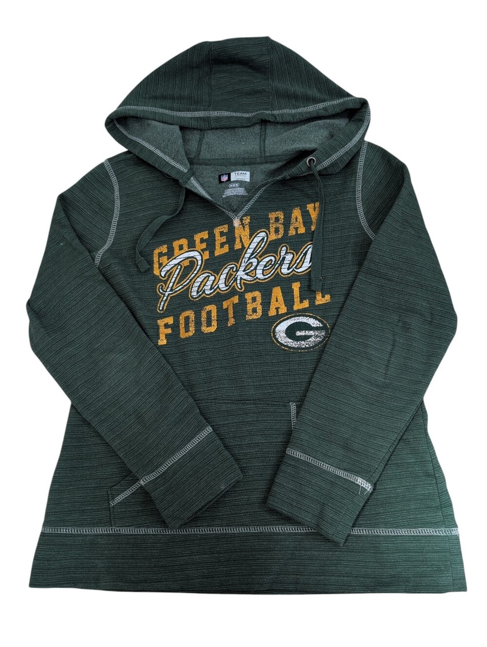Green Bay Packers Football Hoodie Sweatshirt Pullover NFL Team Apparel Women's M